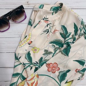 Loft Floral Pink Blouse